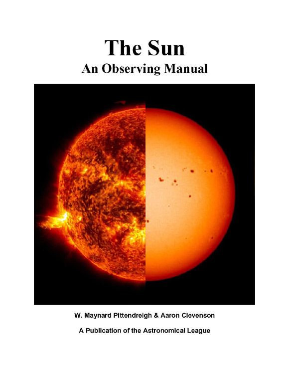 The Sun - An Observing Manual [SunV2025] - $20.00 : Astronomical League ...